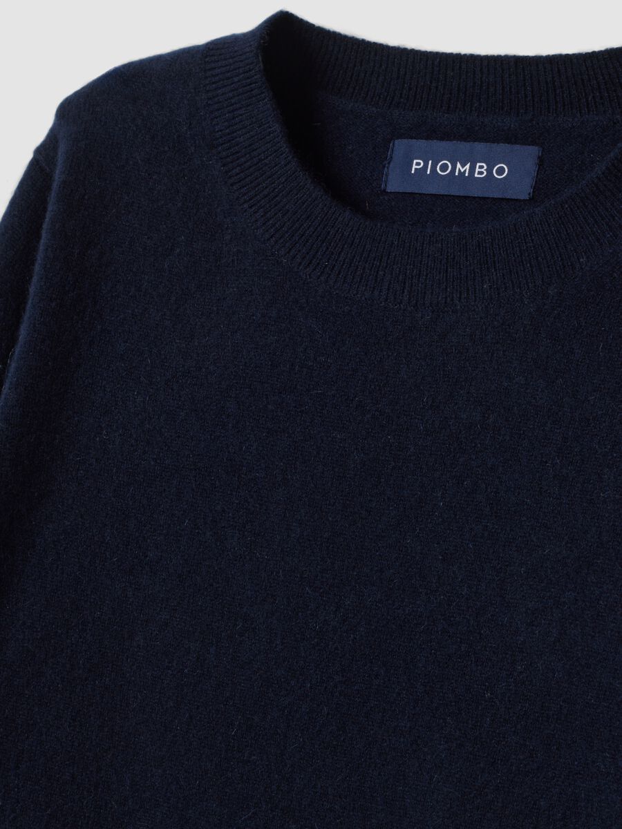 Blue pure cashmere crew-neck jumper_1