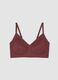 Red lace stretch-fabric bralette bra_4