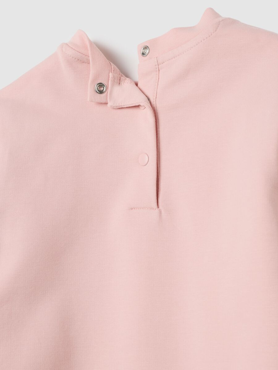 Pink stretch cotton set for girls_3