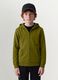 Green regular-fit organic cotton hoodie for boys_1