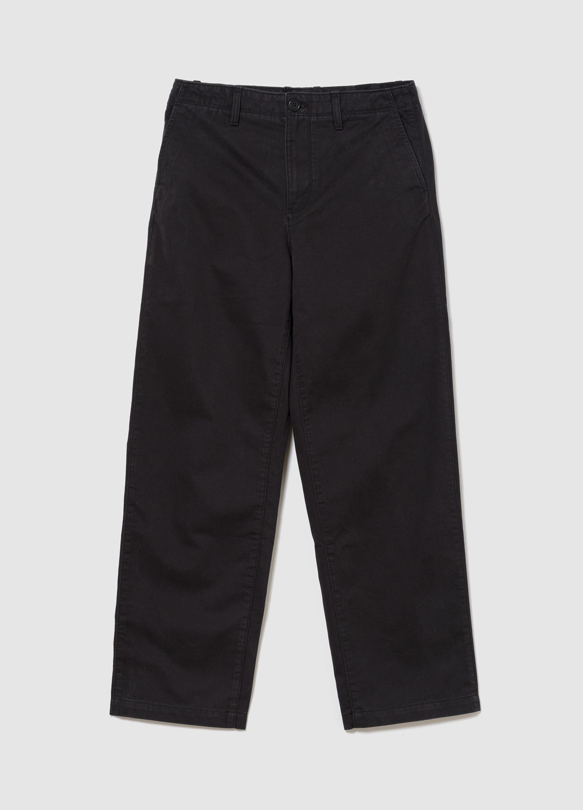 Pantaloni neri in puro cotone