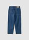 Blue pure cotton jeans with comfort-fit pockets_2