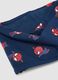 Scaldacollo blu in cotone organico elasticizzato a tema MARVEL Spider-Man_1