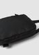 Black water-repellent crossbody pouch with zip_1
