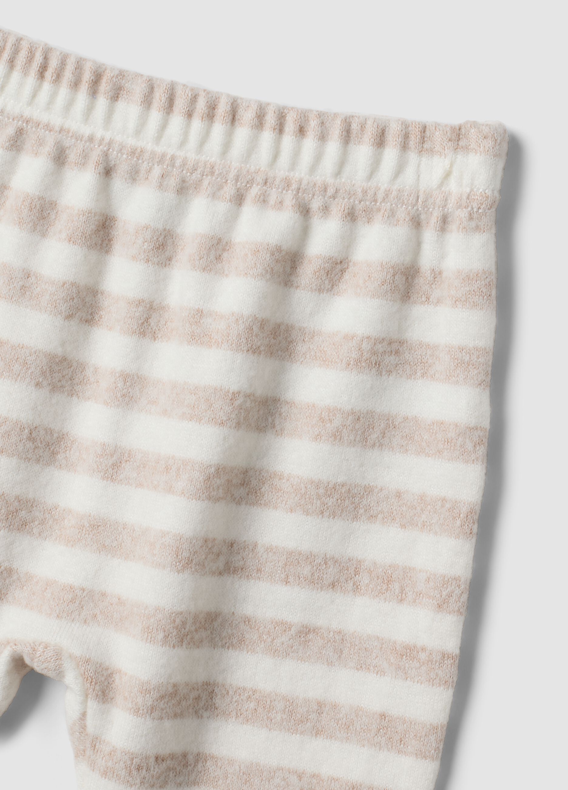 White ribbed organic cotton set