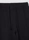 Black flared joggers in pure cotton_1