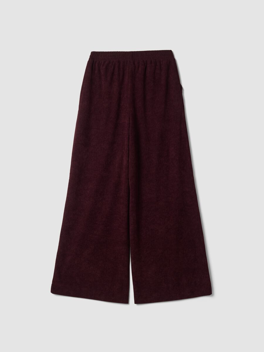 Purple wide-leg trousers with elasticated waist_2