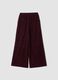 Purple wide-leg trousers with elasticated waist_2
