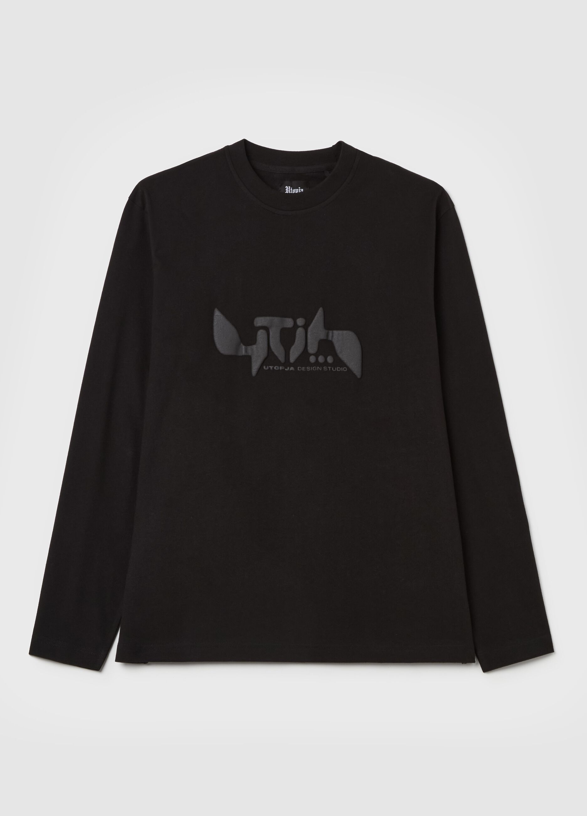 Long-sleeved Graphic T-shirt Black
