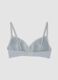 Grey padded bra in stretch organic cotton_2