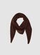 Brown stretch-fabric scarf_0