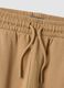 Pantaloni jogger marroni in puro cotone regular fit_3