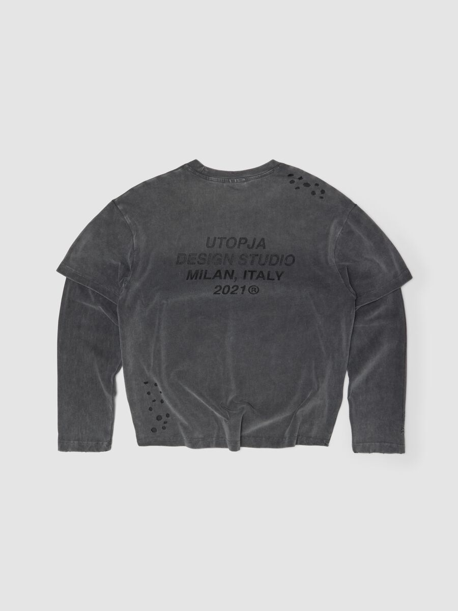 دابل لونغسليف رمادي Sunfaded_1