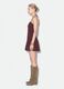 Brown polka-dot dress in viscose blend_2
