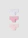 3-pack of pink briefs in stretch organic cotton_0