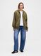 Green cotton blend zip-up hoodie_6