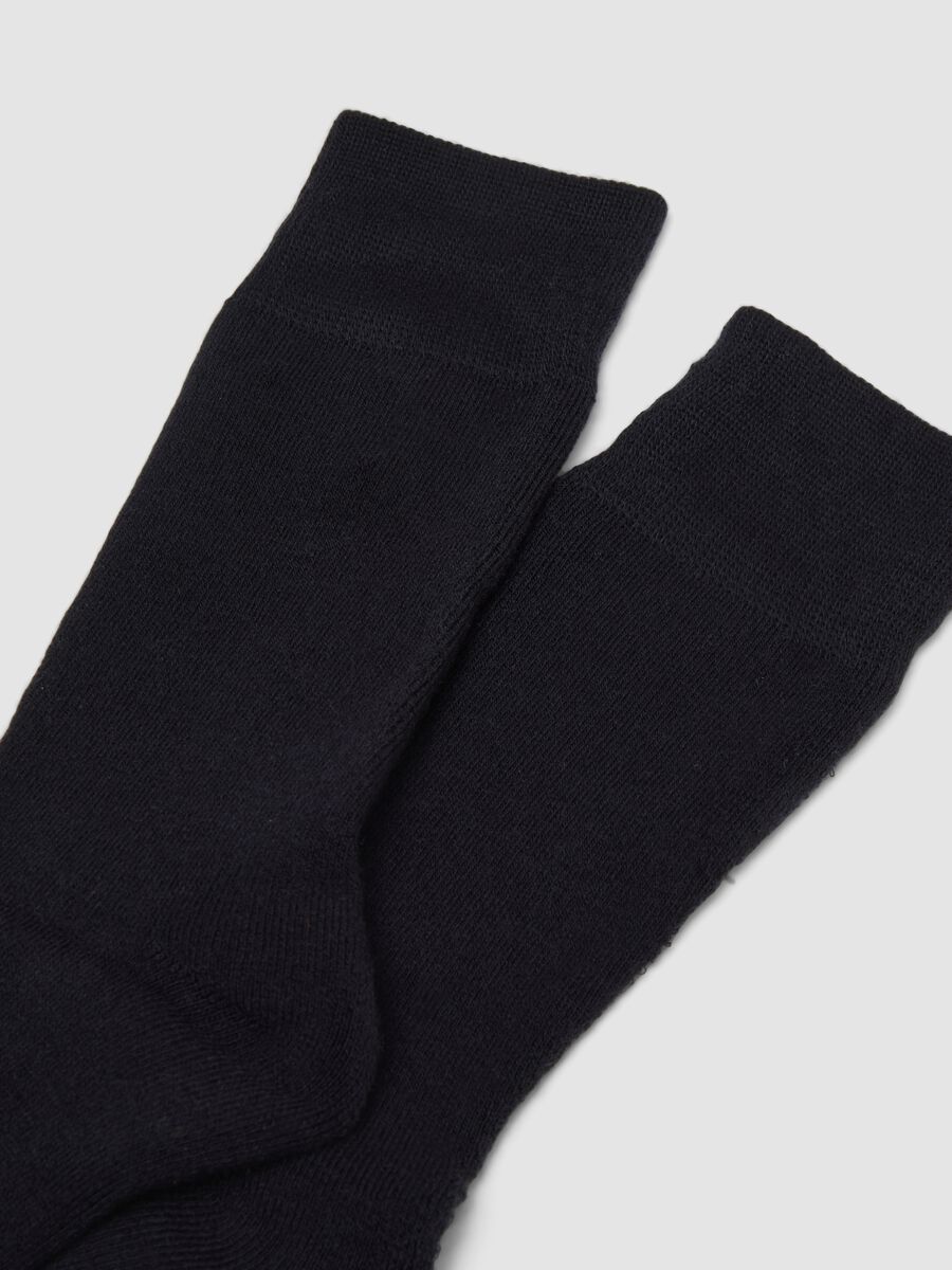 2-pack of black midi socks in stretch fabric_2