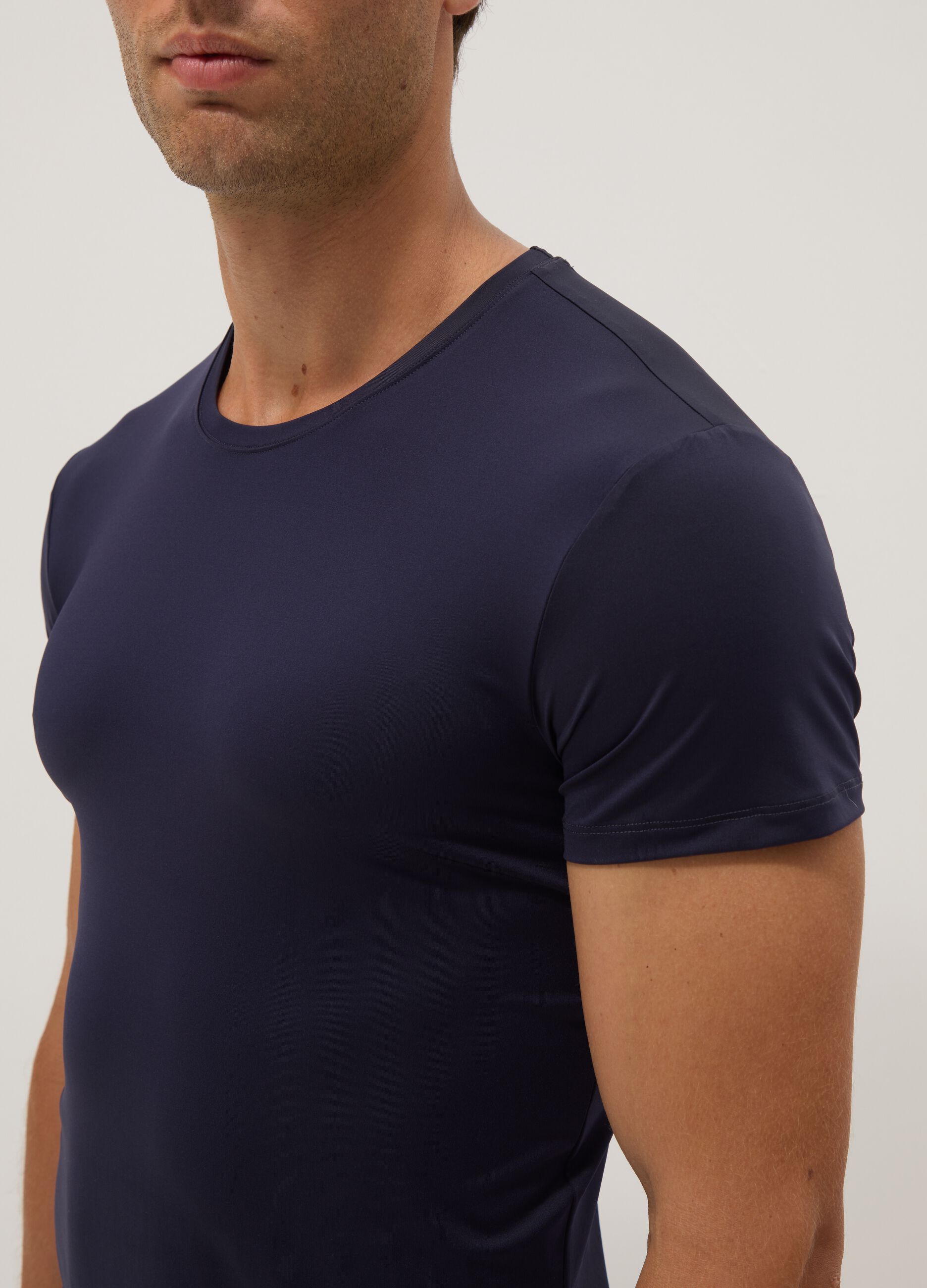 Two-pack of blue stretch T-shirts