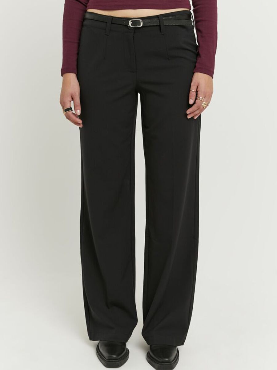 Regular Fit Black Trousers_1