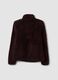 Plum purple crew-neck zip sweatshirt, regular fit_2
