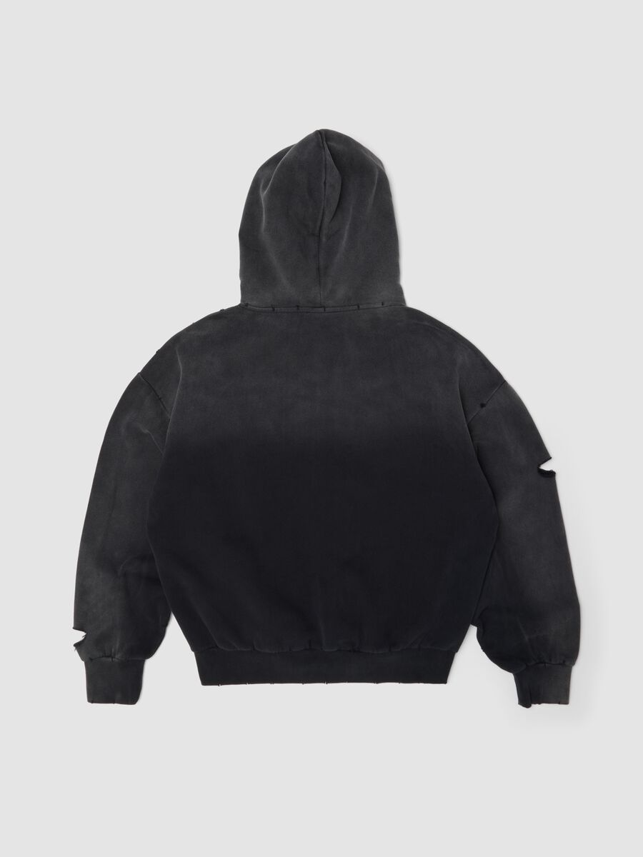 هودي بسحّاب كامل Sunfaded باللون الأسود_5