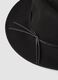 Black pure wool wide-brim hat_2