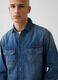 Denim shirt in a cotton and lyocell blend_1