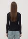 Black pure cotton crew-neck T-shirt_3