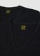 Two-Pack Black Deep V Pure Cotton T-Shirt Regular Fit_5