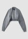 Grey Cropped Shrug Sweatshirt_0