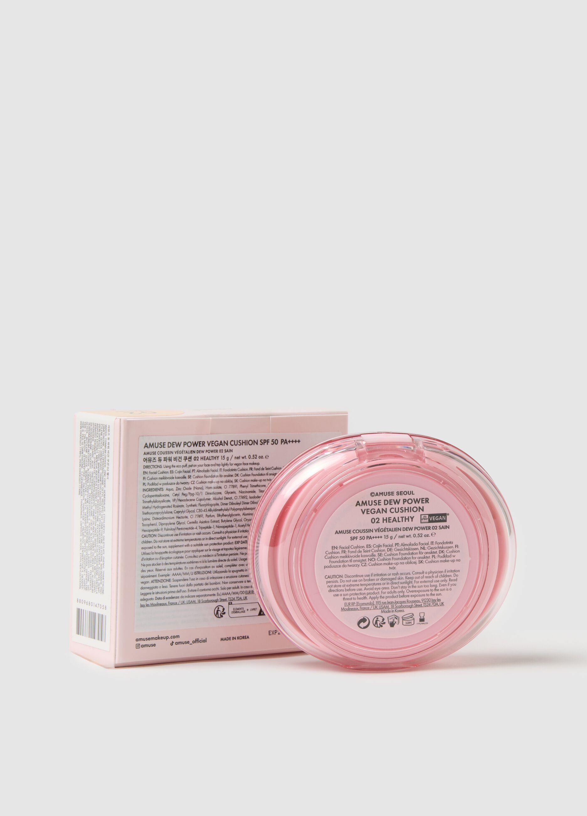 Dewy skin effect cushion foundation. Provides healthy, flawless, and radiant skin for 24 hours!