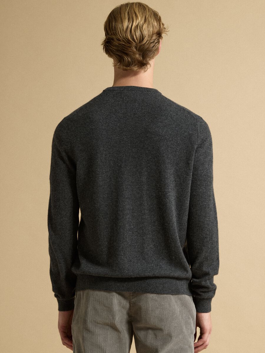 Grey pure cashmere jumper, regular fit_3