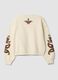 White cotton-blend sweatshirt with embroidery, regular fit_2
