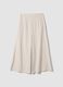 Gonna pantalone marrone in viscosa elasticizzata_2