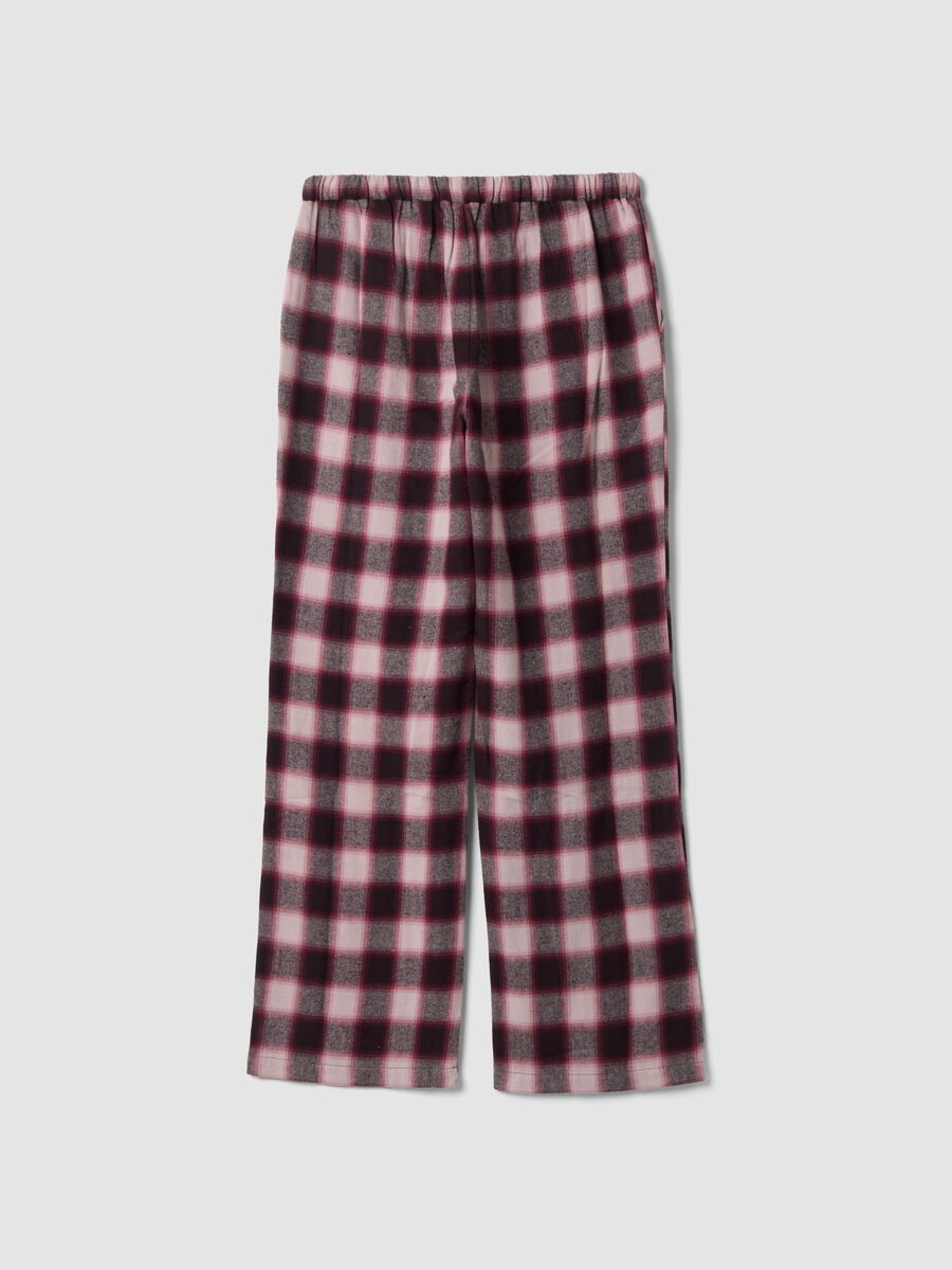 Multicolour checked organic cotton pyjama bottoms_6