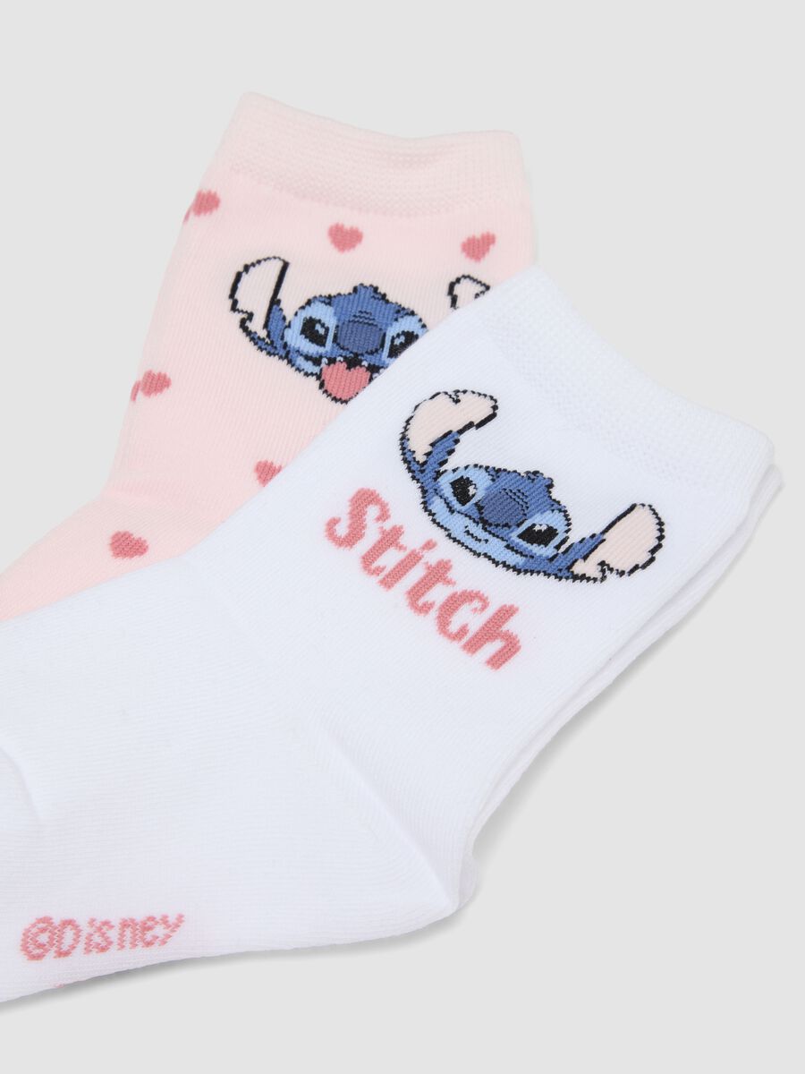 3-pack of stretchy organic cotton mid-calf socks with Stitch print_1