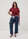 Red pure cotton short sleeve T-shirt regular fit_1