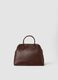 Brown handbag with zip closure_1