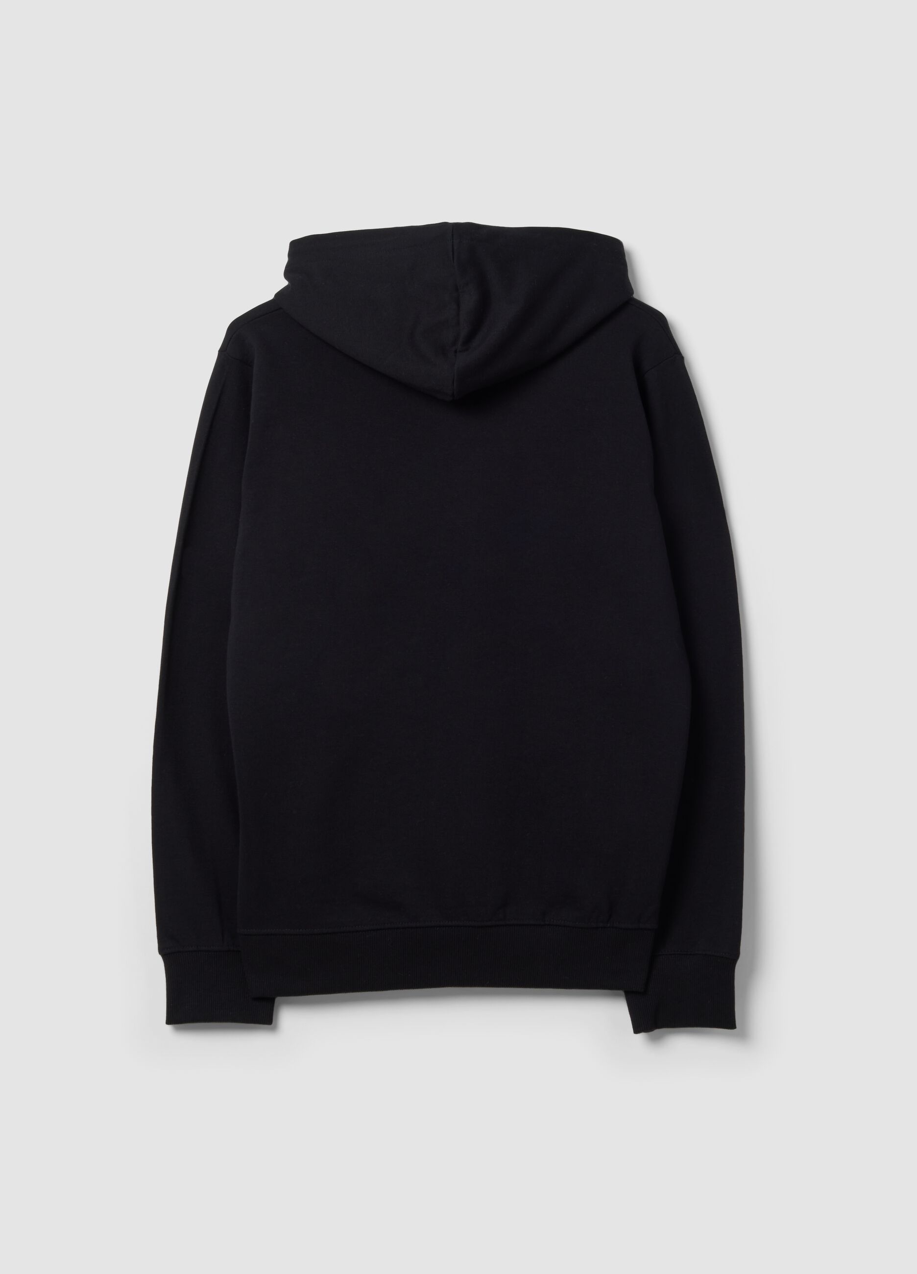 Blue pure cotton hoodie