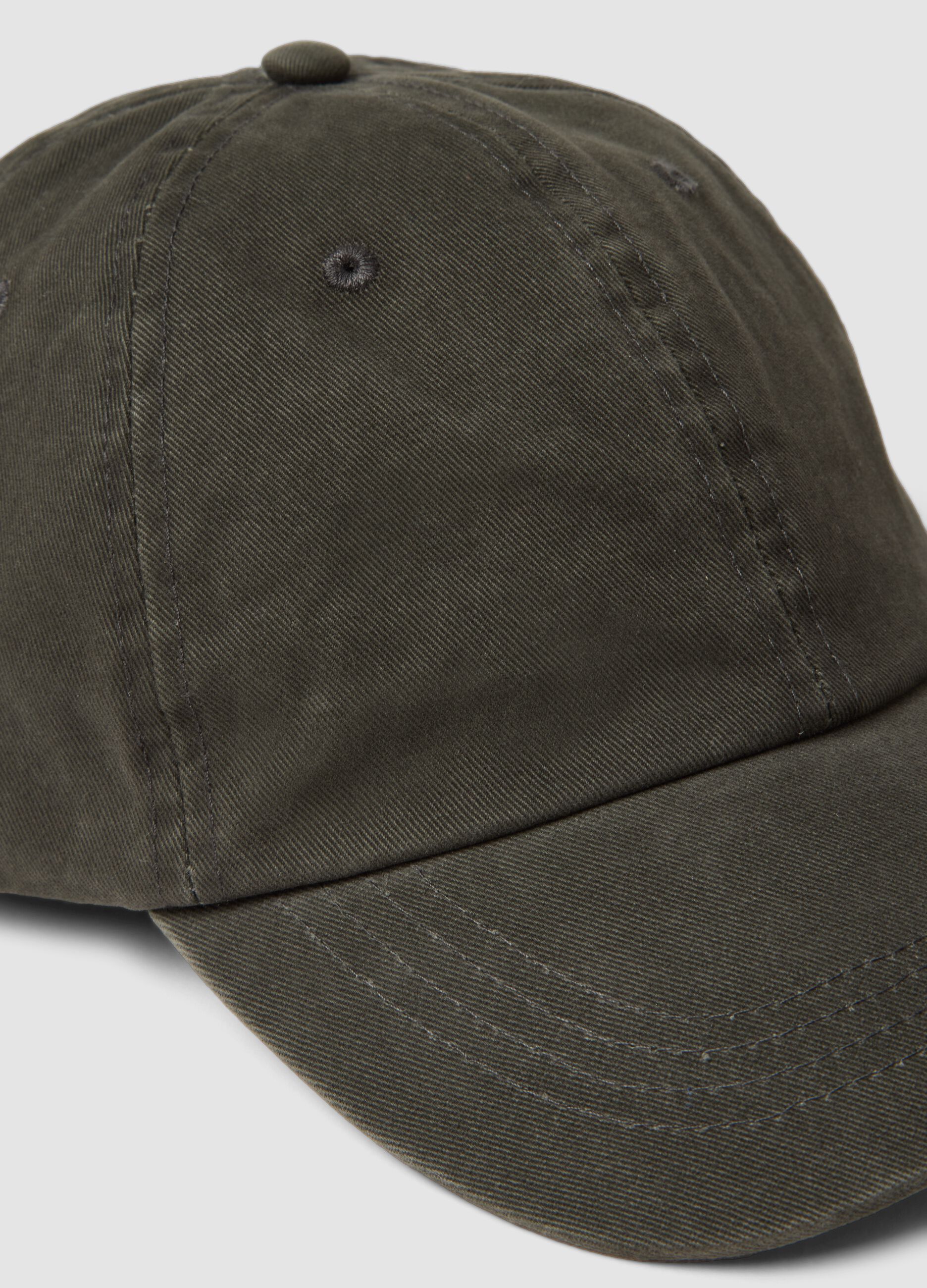 Grey pure cotton baseball cap