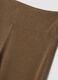 Brown flared viscose stretch jersey leggings_1