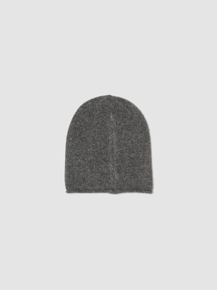 Grey stretchy jersey knit hat_1