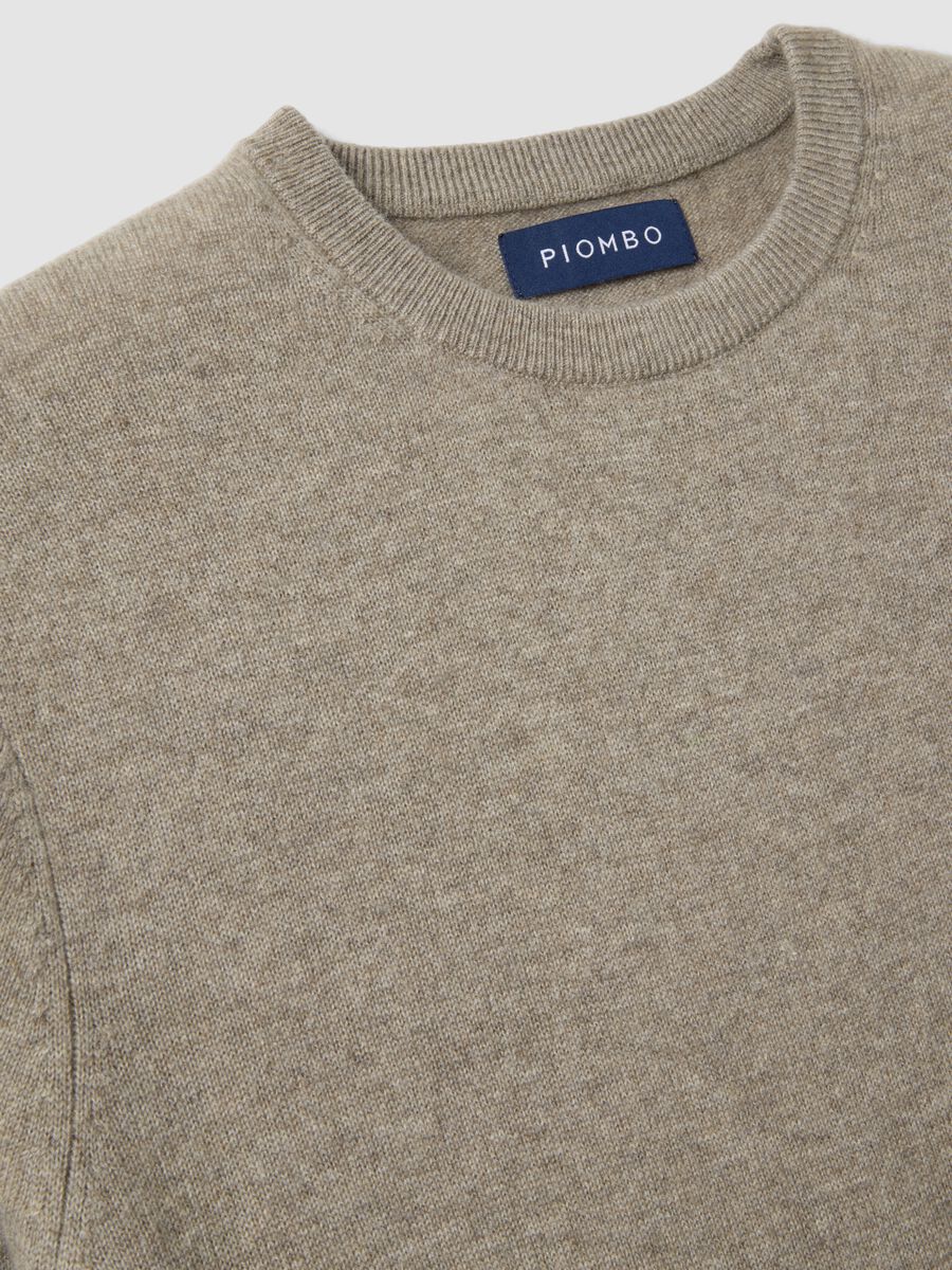 Beige pure cashmere jumper, regular fit_5