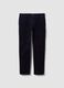Navy stretch cotton corduroy regular-fit chino trousers_4
