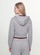 Grey full-zip cotton-blend hoodie, fitted cut_2