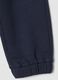 Blue pure cotton jogger trousers_3