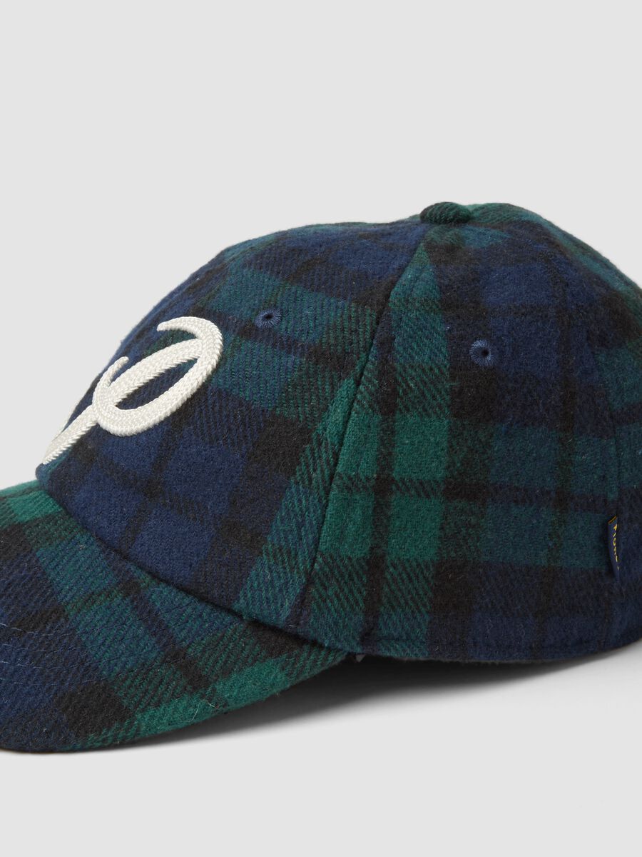 Multicolour lined viscose and wool-blend hat_1