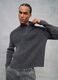 Half-Zip Ribbed Knit Vintage Grey_2