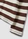 T-shirt bianca a righe in puro cotone con girocollo_5