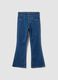 Girls&rsquo; blue flare jeggings in stretch cotton_0